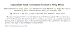Exponentially Small Cosmological Constant in String Theory